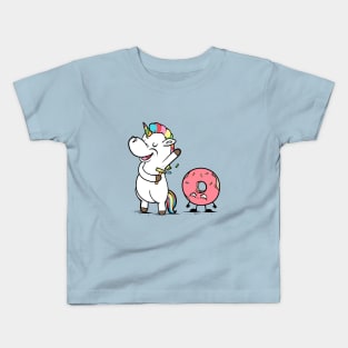 Unicorn Sprinkled Donut Cute And Funny Unicorn Kids T-Shirt